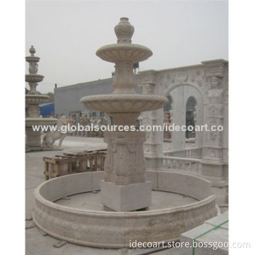 Travertine garden fountains, 350cm